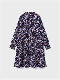 NAME IT Langærmet Kjole Vinaya Dark Sapphire